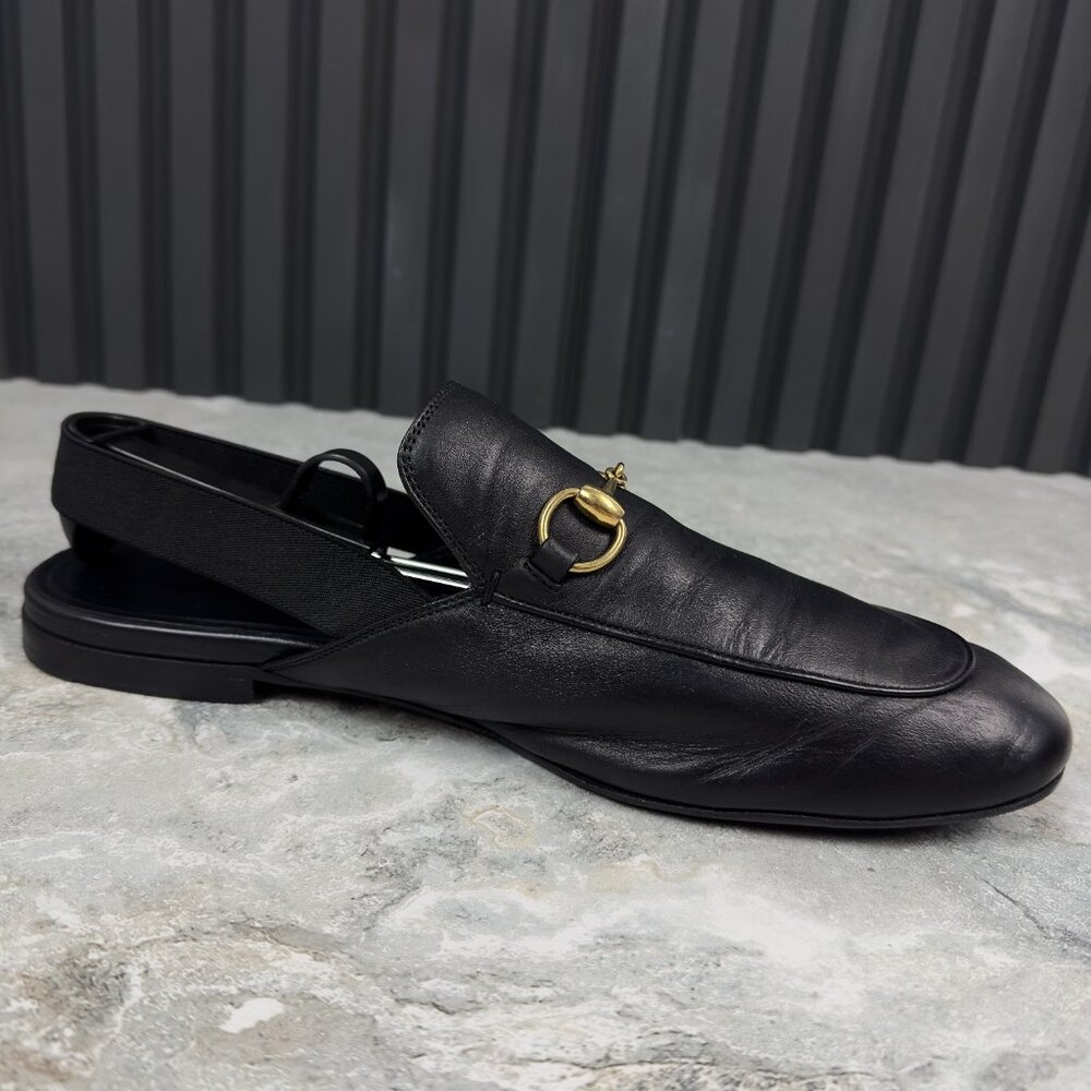 GUCCI Horsebit Jordaan Mule Black Leather - Picture 13 of 16
